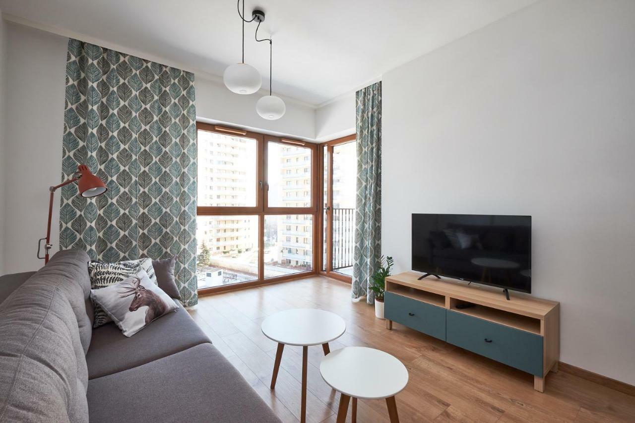 Modern Apartment In Warschau Buitenkant foto