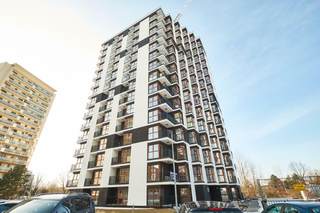 Modern Apartment In Warschau Buitenkant foto